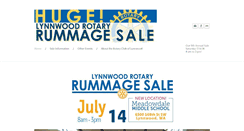 Desktop Screenshot of lynnwoodrotaryclubrummagesale.com