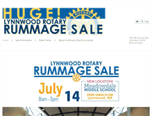 Tablet Screenshot of lynnwoodrotaryclubrummagesale.com